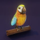 Cartoon Ara Parrot Blue-Yellow-Green Animated 3D Model - 3DOcean Item for Sale