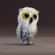 Cartoon Snowy Owl 3D Model - 3DOcean Item for Sale