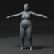 Fat Girl Kid Body Base Mesh Animated and Rigged 3D Model 20k Polygons - 3DOcean Item for Sale