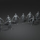 Human Body Base Mesh 10 3D Models Pack 20k Polygons - 3DOcean Item for Sale