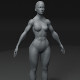 Superhero Female Body Base Mesh 3D Model 20k Polygons - 3DOcean Item for Sale