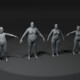 Fat Human Body Base Mesh 3D Model Family Pack 20k Polygons - 3DOcean Item for Sale