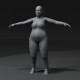 Fat Girl Kid Body Base Mesh 3D Model 20k Polygons - 3DOcean Item for Sale
