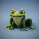 Cartoon Frog Rigged 3D Model - 3DOcean Item for Sale