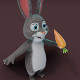 Cartoon Rabbit 3D Model - 3DOcean Item for Sale