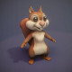 Cartoon Squirrel 3D Model - 3DOcean Item for Sale