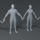 Fat Human Body Base Mesh 3D Model Family Pack - 3DOcean Item for Sale