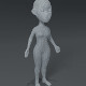 Female Body Cartoon Base Mesh 3D Model - 3DOcean Item for Sale