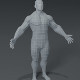 Superhero Male Body Base Mesh 3D Model - 3DOcean Item for Sale