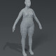 Female Body Fat Base Mesh 3D Model - 3DOcean Item for Sale