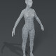 Female Body Base Mesh 3D Model - 3DOcean Item for Sale