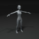 Girl Kid Body Base Mesh Animated and Rigged 3D Model 20k Polygons - 3DOcean Item for Sale