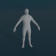 Male Body Base Mesh Animated and Rigged 3D Model 1k Polygons - 3DOcean Item for Sale