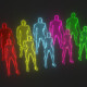 Animated Human Hologram Male and Female 3D Model - 3DOcean Item for Sale