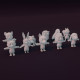 Cartoon Animals Rigged Base Mesh 10 Models Pack Vol 1. - 3DOcean Item for Sale