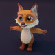 Cartoon Fox 3D Model - 3DOcean Item for Sale