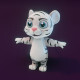 Cartoon White Tiger Animated 3D Model - 3DOcean Item for Sale