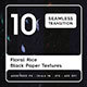10 Floral Black Rice Paper Textures - 3DOcean Item for Sale