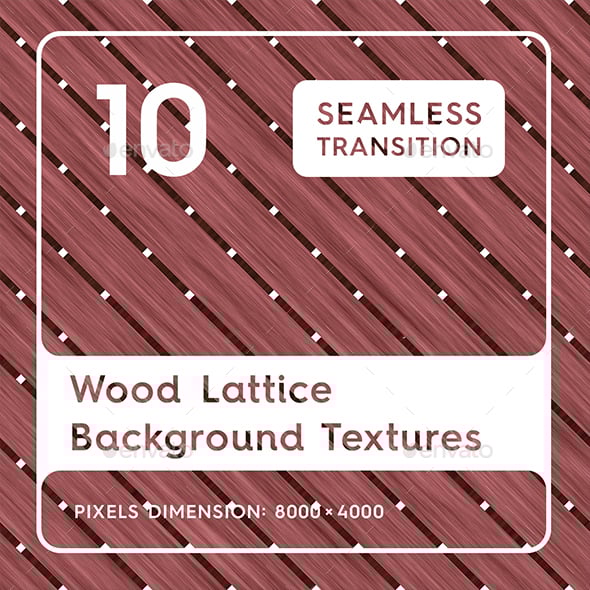 10 Wood Lattice Background Textures