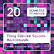 20 Tiling Colored Square Backgrounds - 3DOcean Item for Sale