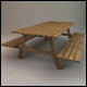 Picnic Table - 3DOcean Item for Sale