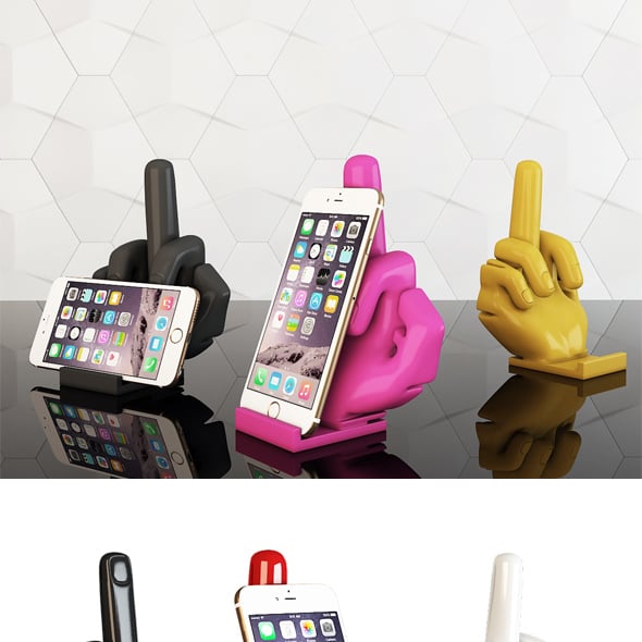 Phone stand middle finger