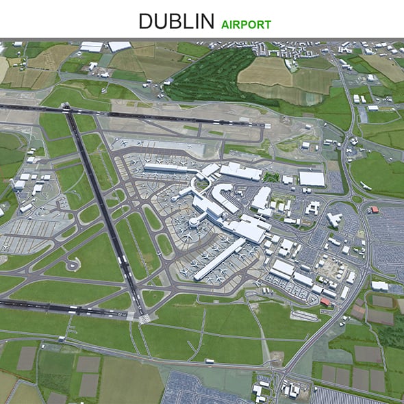 Dublin Airport 3d model