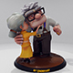 CARL AND ELLIE 3D PRINT MODEL STL - 3DOcean Item for Sale