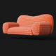 Sofa Rossi di albizzate Gea GA 182 - 3DOcean Item for Sale