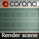 Interior with panels. Corona render 1.5 - 3DOcean Item for Sale