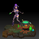 Witch 3D Printable STL 3D print model - 3DOcean Item for Sale