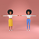 2 Female Characters Alicia - 3DOcean Item for Sale