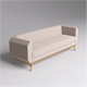 Fabric Sofa 004 - 3DOcean Item for Sale