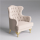 Chesterfield Fabric Berjer 002 - 3DOcean Item for Sale