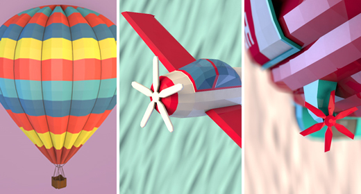Low Poly Aeroflot