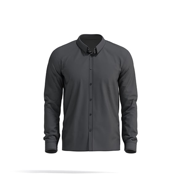 Black Dress Shirt - men long sleeve classic shirt