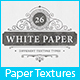 26 White Paper Background Textures - 3DOcean Item for Sale