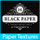 26 Black Paper Texture Backgrounds - 3DOcean Item for Sale