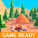 Cartoon Low Poly Forest Island 2.0 - 3DOcean Item for Sale