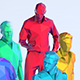 Low Poly People 3D Models for C4D & E3D - 3DOcean Item for Sale