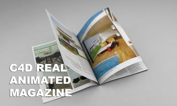 C4d Real Magazine Animation (NO VRAY NEEDED)