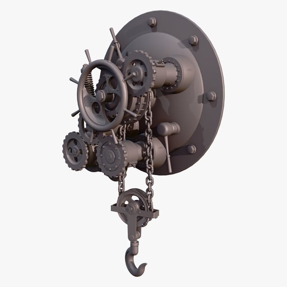 Mounted Chain Lift with Hook M1