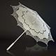 3d model lacy umbrella and render scene - 3DOcean Item for Sale