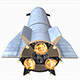 Rocket SpaceX Starship - 3DOcean Item for Sale