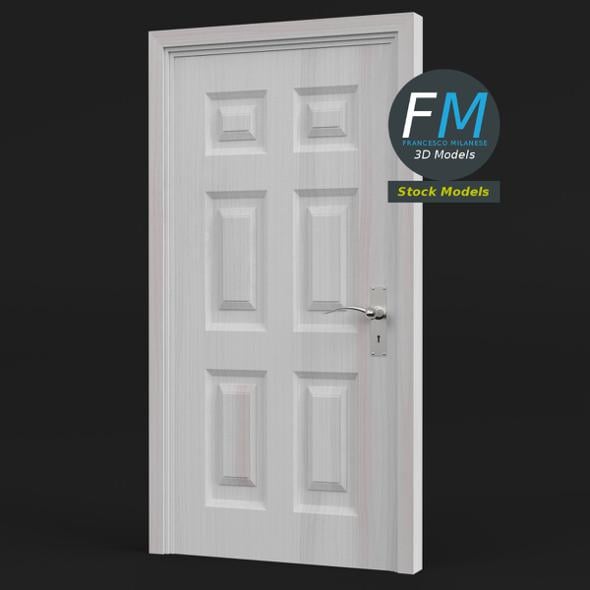 Six raised panel door
