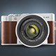 Fuji X-A5 Mirrorless Digital Camera Element 3D & Cinema 4D Model - 3DOcean Item for Sale
