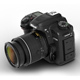 D7500 DSLR Digital Camera Element 3D Model - 3DOcean Item for Sale
