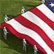 People Holding Giant Flag in Stadium for Cinema 4D - After Effects - 3DOcean Item for Sale