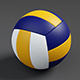 Volleyball Ball 3D Model Low-poly - 3DOcean Item for Sale