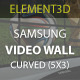 Element3D - Samsung Video Wall (Curved 5x3) - 3DOcean Item for Sale